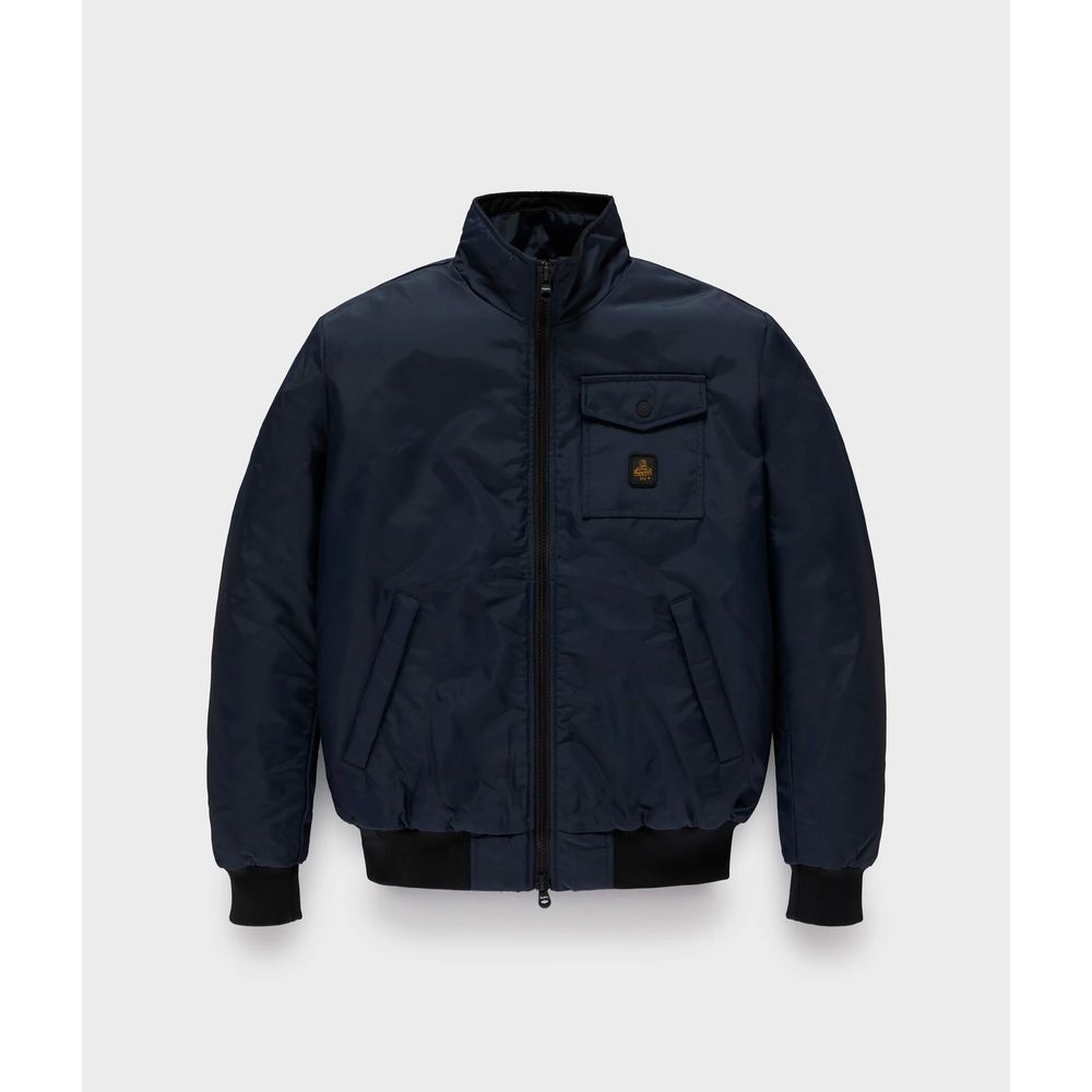 Blue Polyamide Men's Jacket Refrigiwear