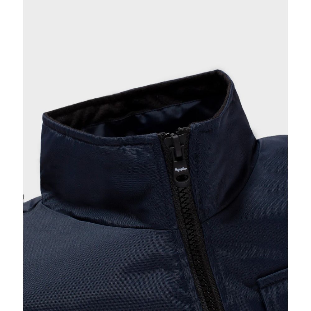 Blue Polyamide Men's Jacket Refrigiwear