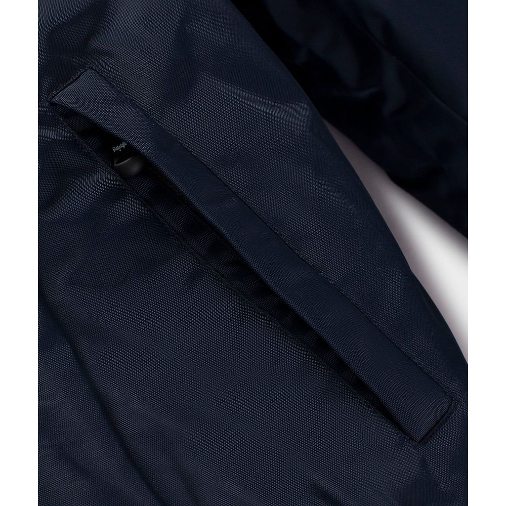 Blue Polyamide Men's Jacket Refrigiwear