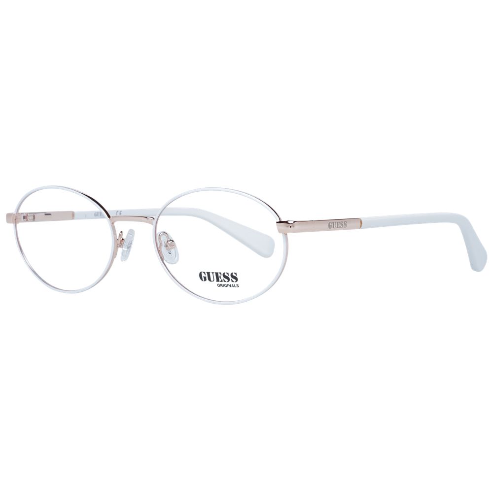 White Unisex Glasses Frame Guess