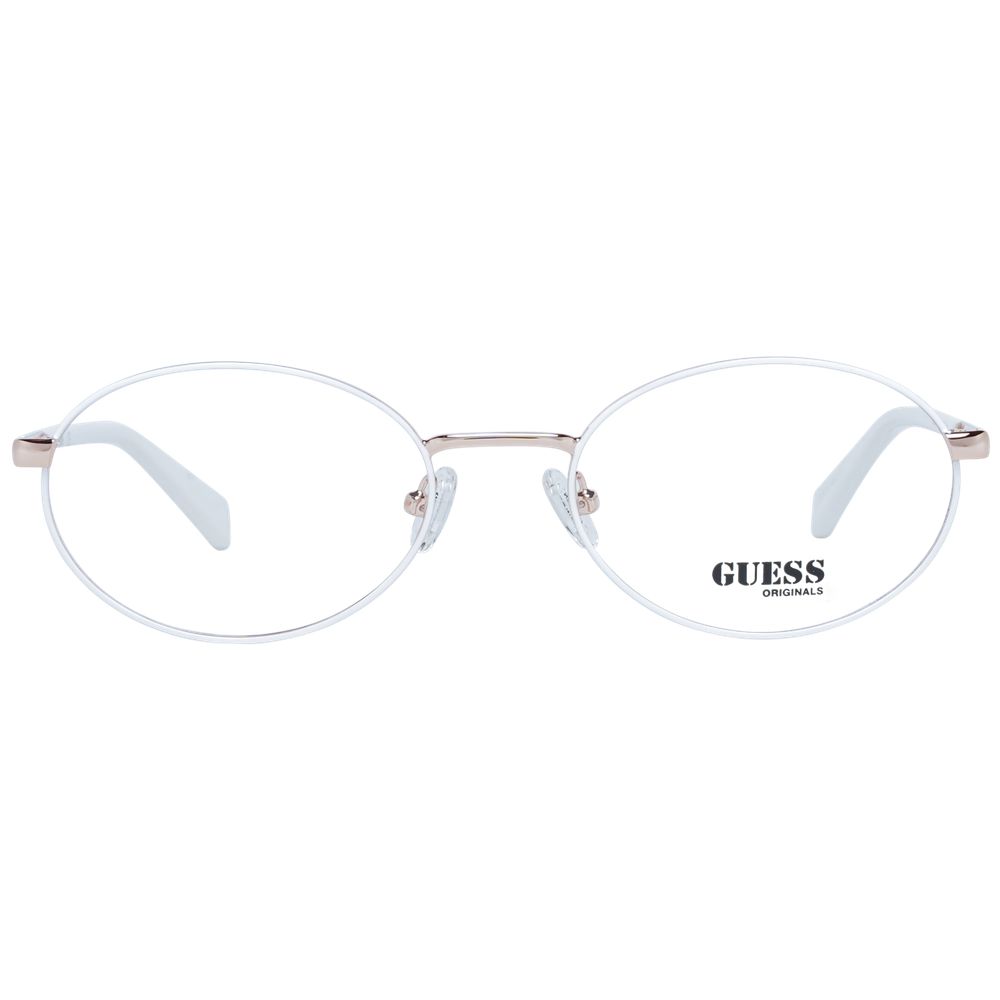 White Unisex Glasses Frame Guess