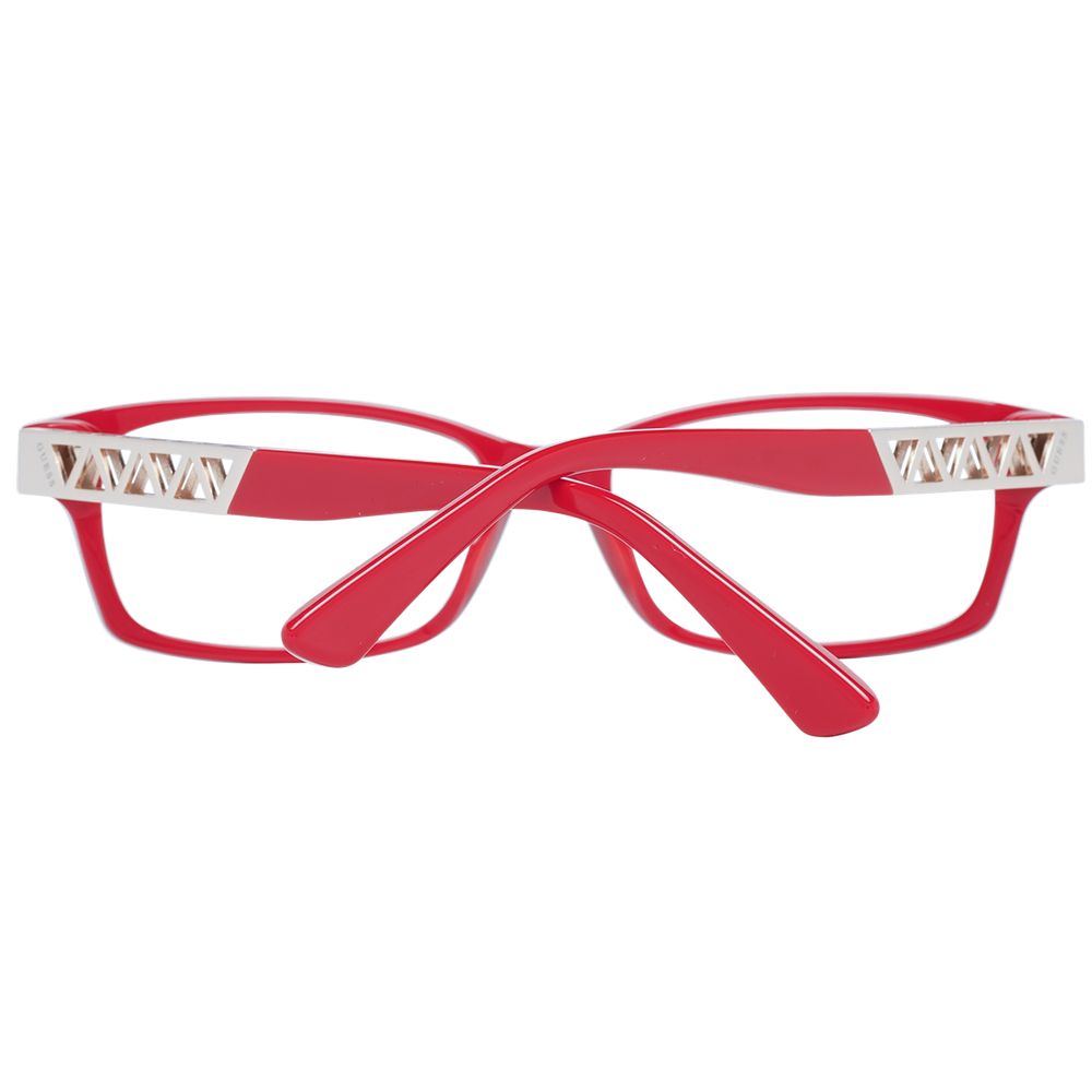 Red Women Glasses Frame Guess