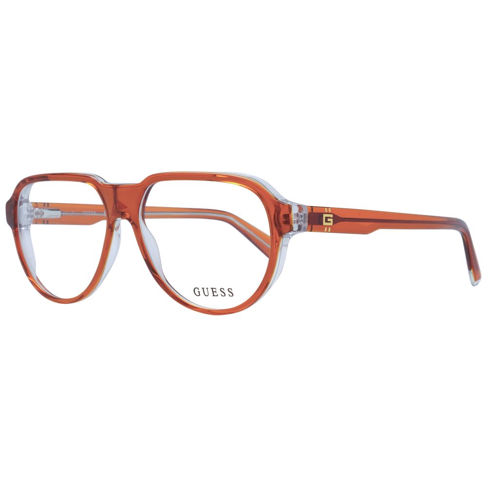 Orange Men Glasses Frame Guess