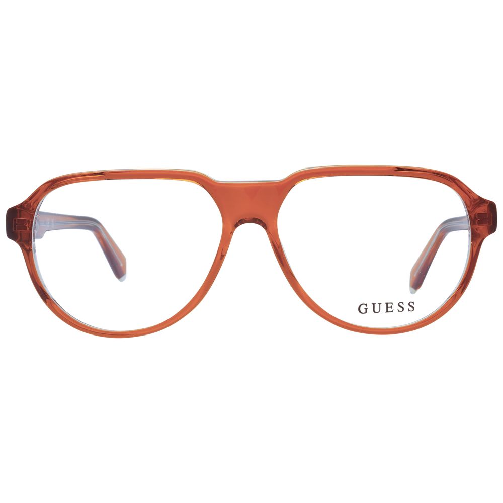 Orange Men Glasses Frame Guess
