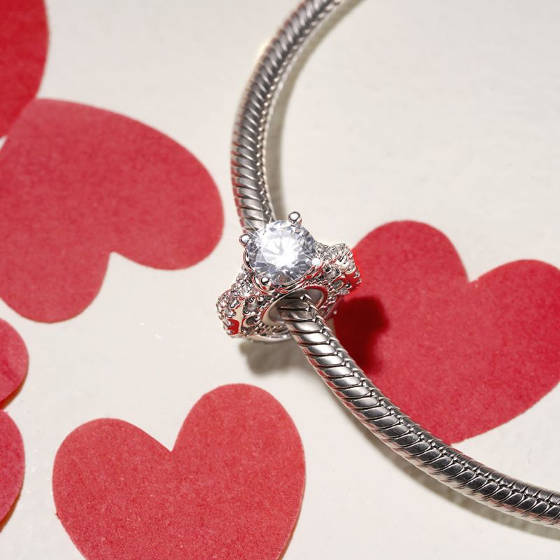 The Diamond Ring Wedding Stopper Charm silver charms Shopella