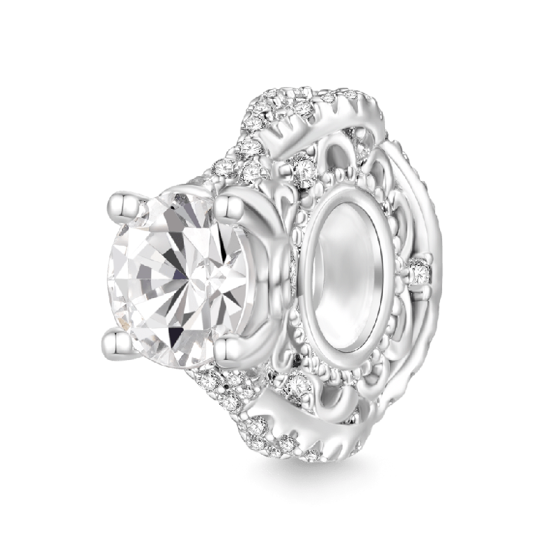 The Diamond Ring Wedding Stopper Charm silver charms Shopella