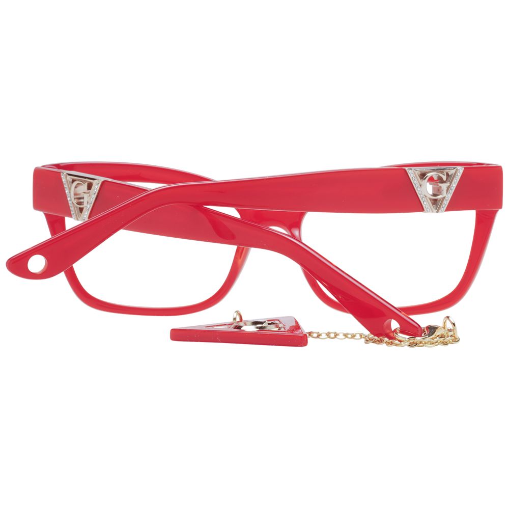 Red Women Glasses Frame Guess