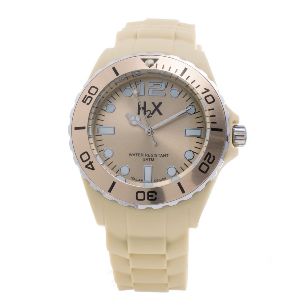 Cream Rubber Watch Haurex