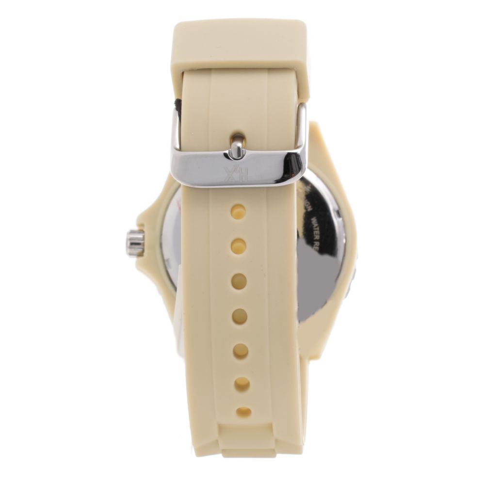 Cream Rubber Watch Haurex