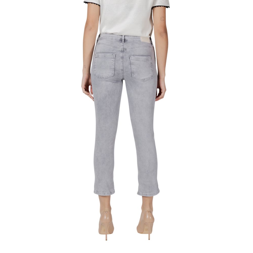 Gray Cotton Slim Fit Jean Street One
