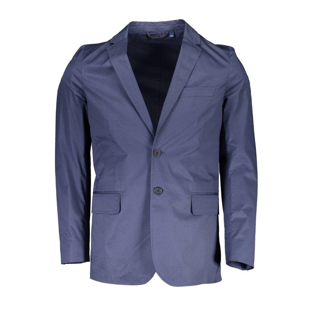 Blue Cotton Men Jacket Gant