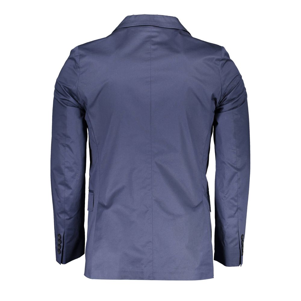Blue Cotton Men Jacket Gant