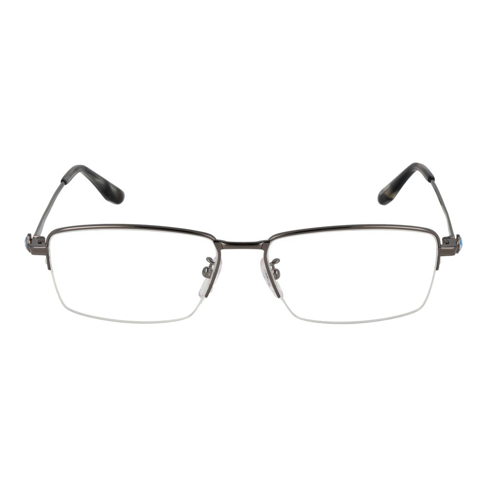 Silver Men Glasses Frame BMW