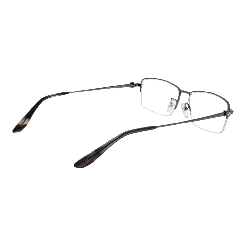 Silver Men Glasses Frame BMW