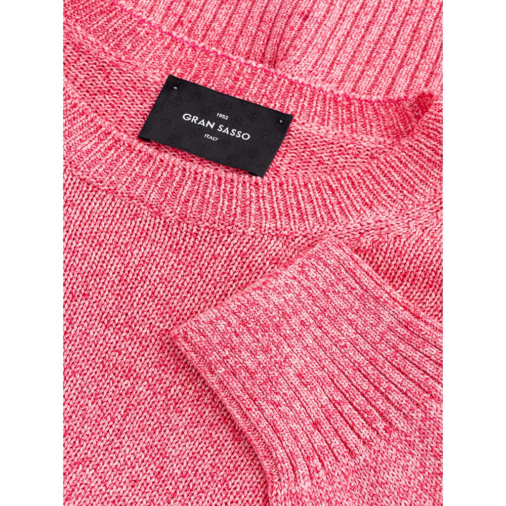 Pink Cotton Sweater Gran Sasso