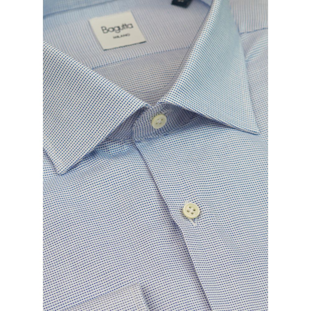 Blue Cotton Men's Shirt Bagutta