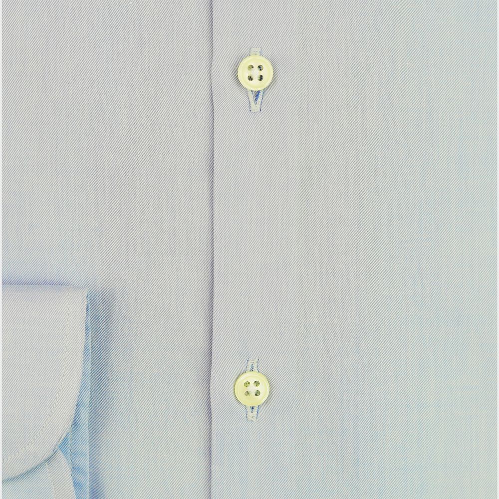 Light Blue Cotton Men Shirt Bagutta