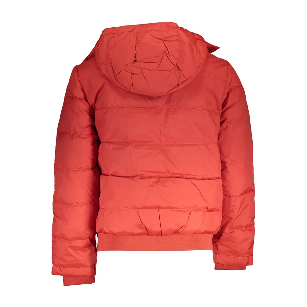Orange Polyamide Men Jacket La Martina