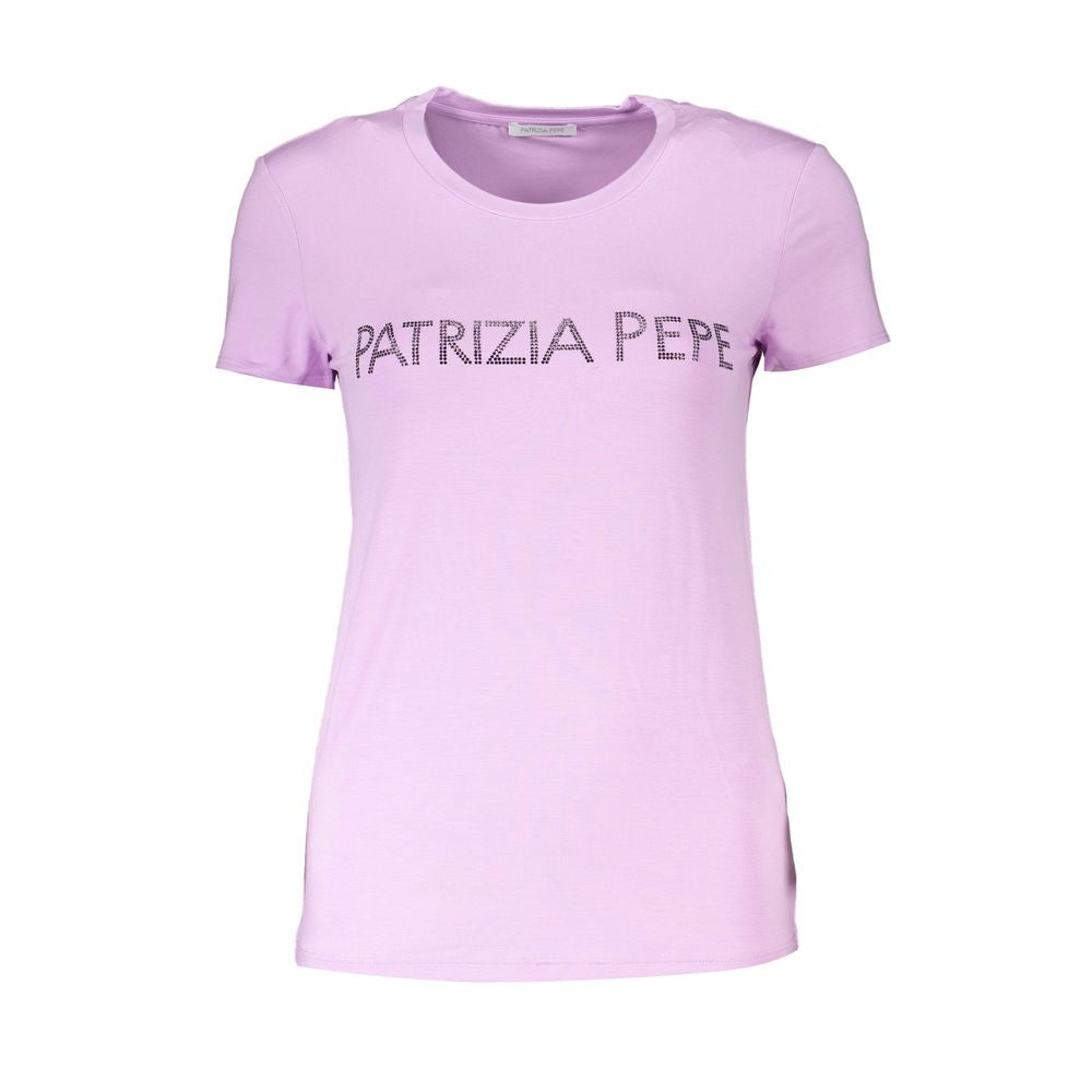 Purple Organic Cotton Women T-Shirt Patrizia Pepe