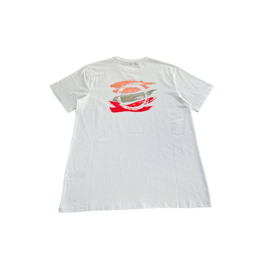 White Cotton Men T-Shirt Trussardi Beachwear