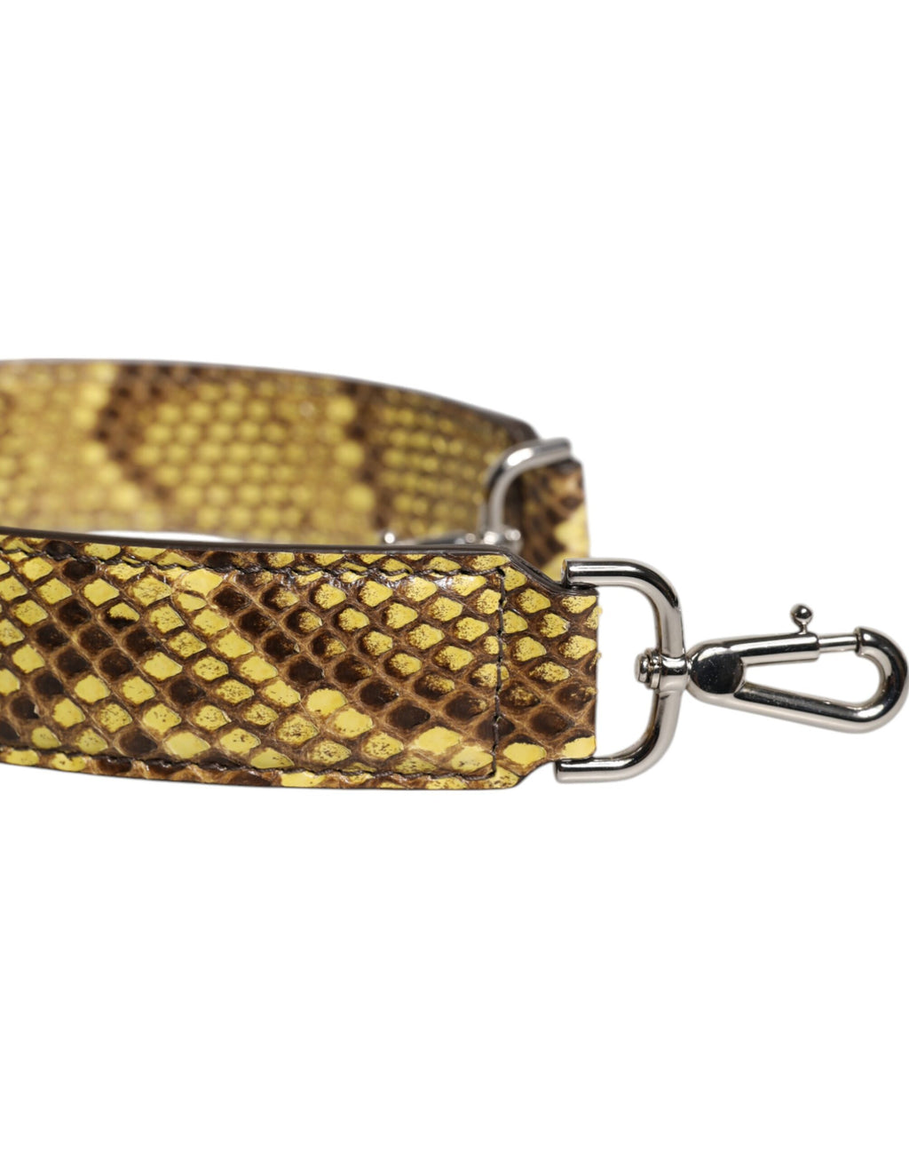 Yellow Exotic Leather Bag Shoulder Strap Dolce & Gabbana