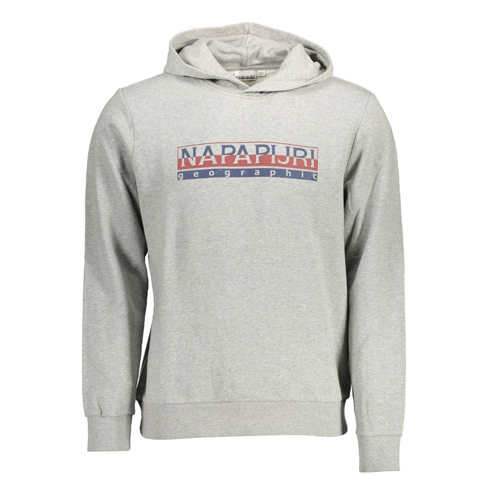 Gray Cotton Men Sweater Napapijri