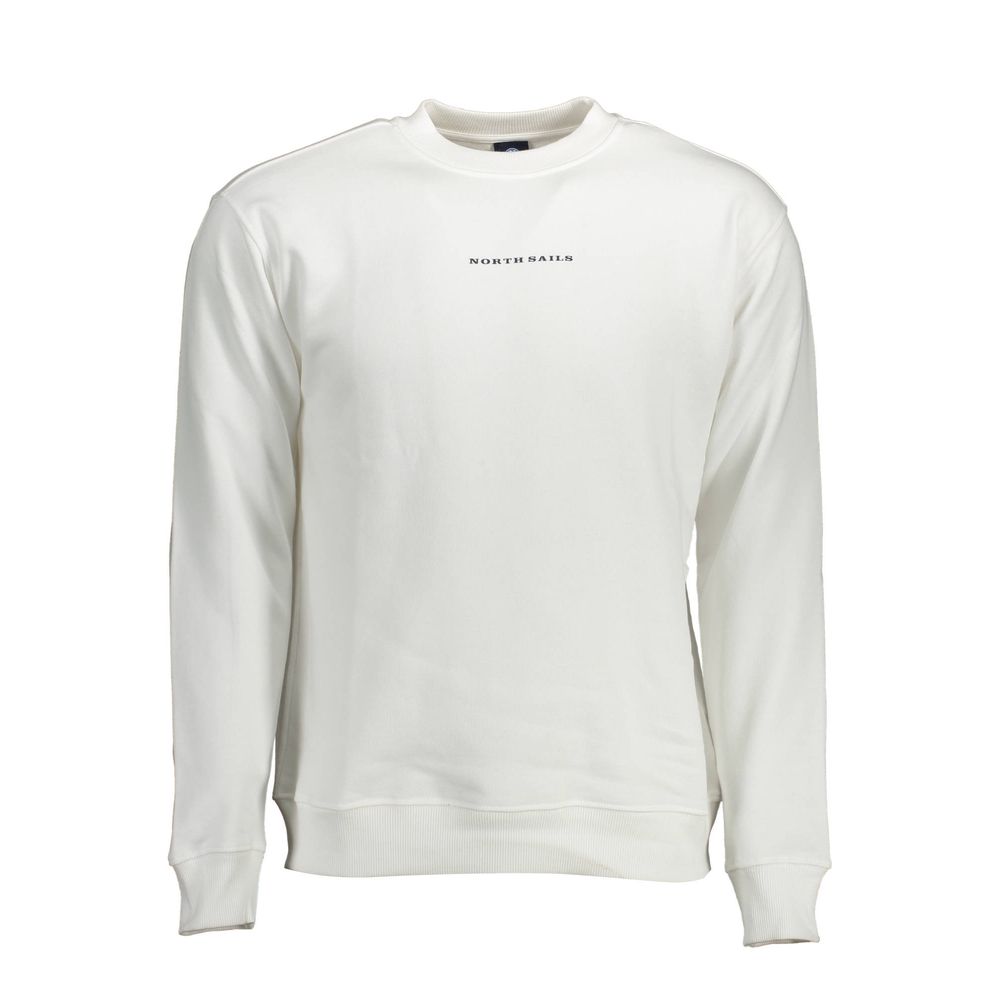 White Cotton Men Sweater North Sails