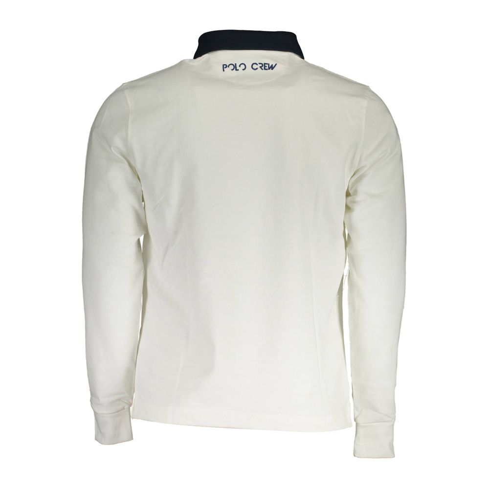 White Cotton Men Polo Shirt La Martina