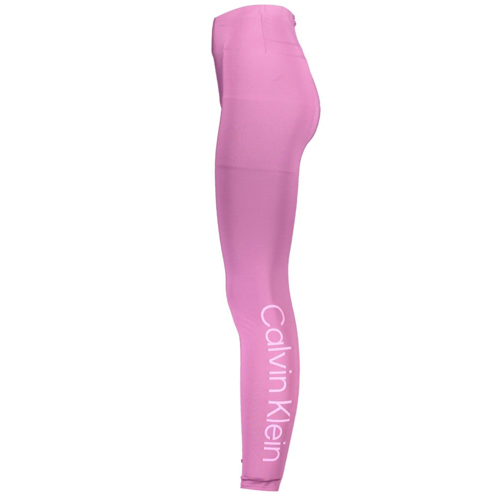 Purple Polyester Women Legging Calvin Klein