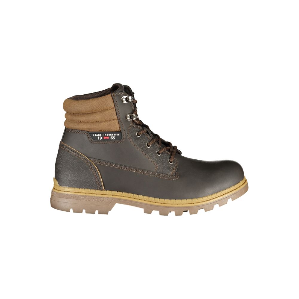 Brown Polyester Men Boot Carrera