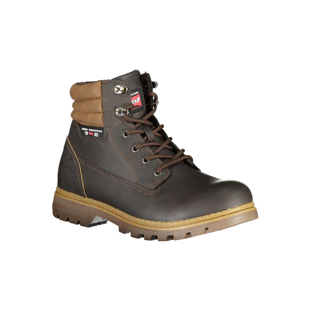 Brown Polyester Men Boot Carrera