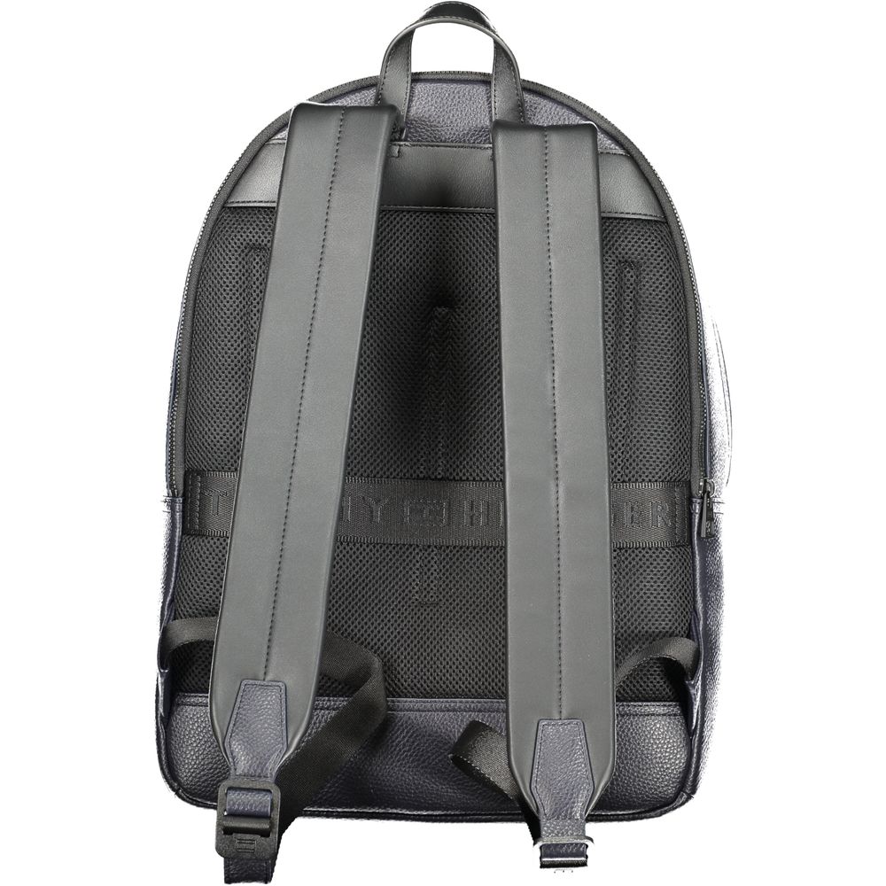 Blue Polyethylene Men Backpack Tommy Hilfiger