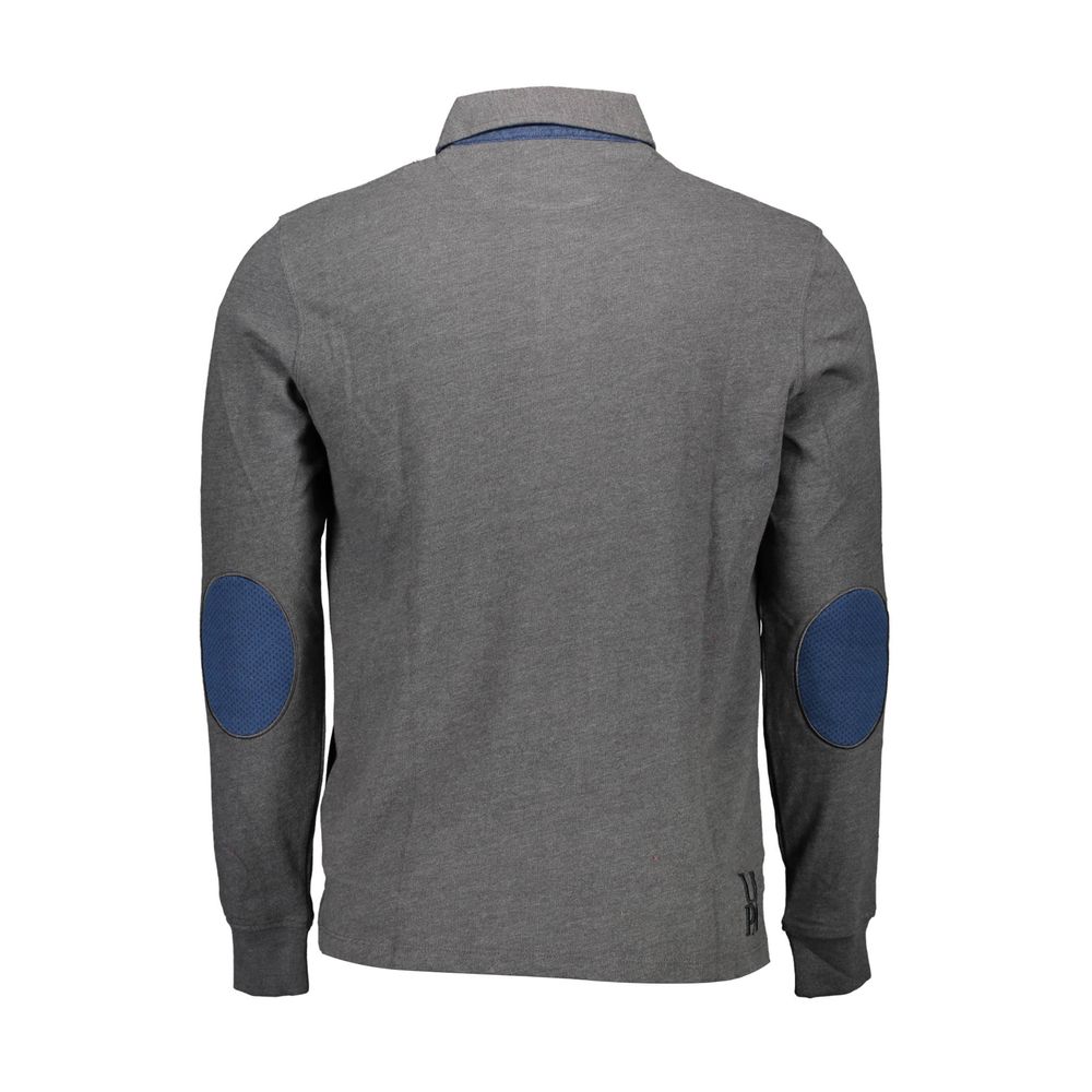 Gray Cotton Men Polo Shirt U.S. POLO ASSN.
