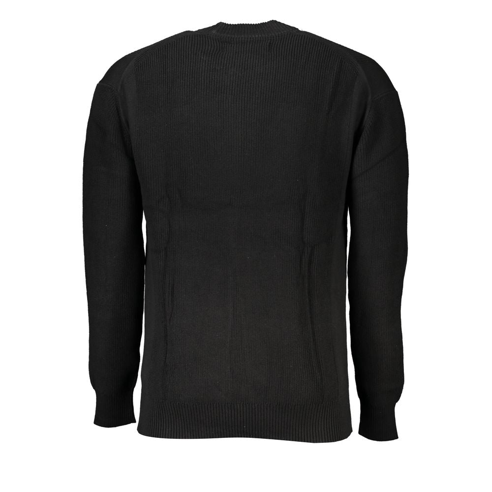 Sleek Cotton Crew Neck Sweater with Contrast Details Calvin Klein