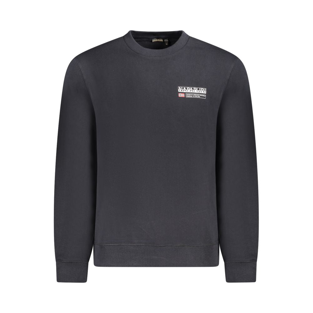Black Cotton Men Sweater Napapijri