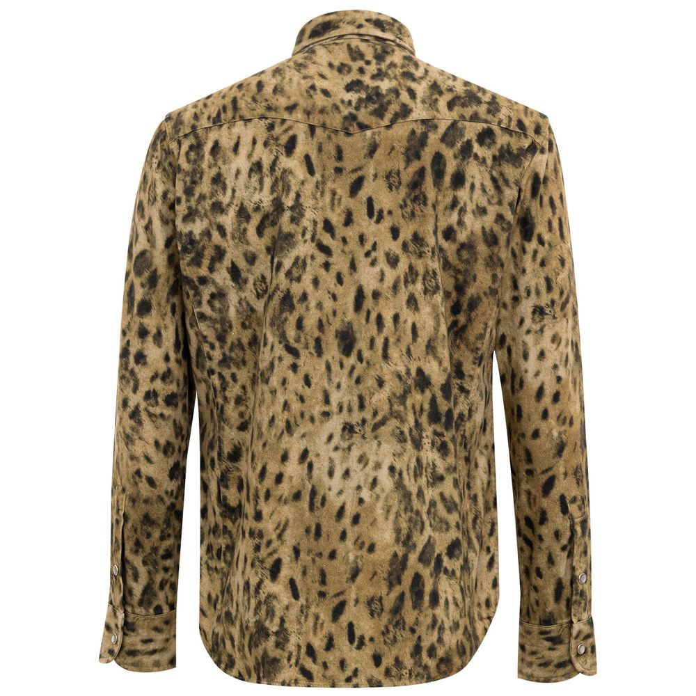 Beige Cotton Shirt Tom Ford