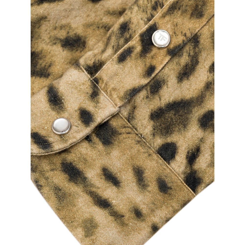 Beige Cotton Shirt Tom Ford