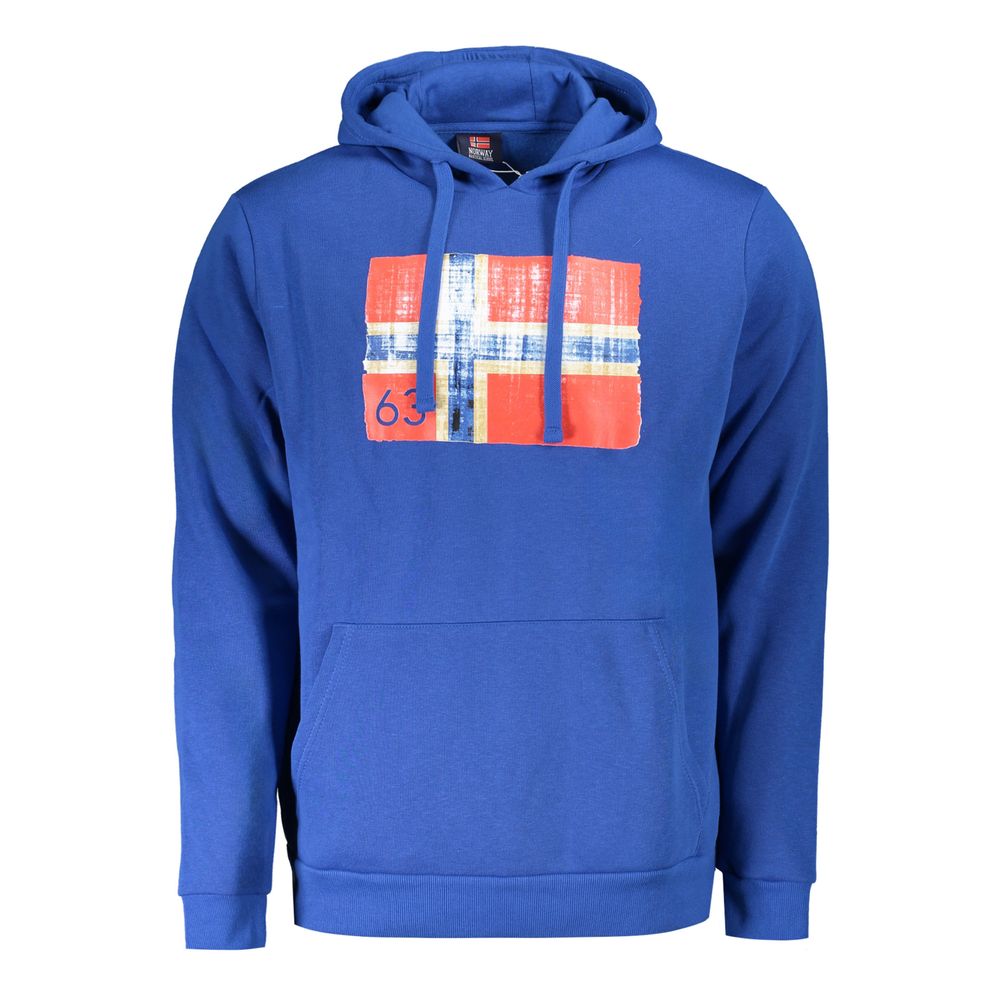 Blue Cotton Men Sweater Norway 1963