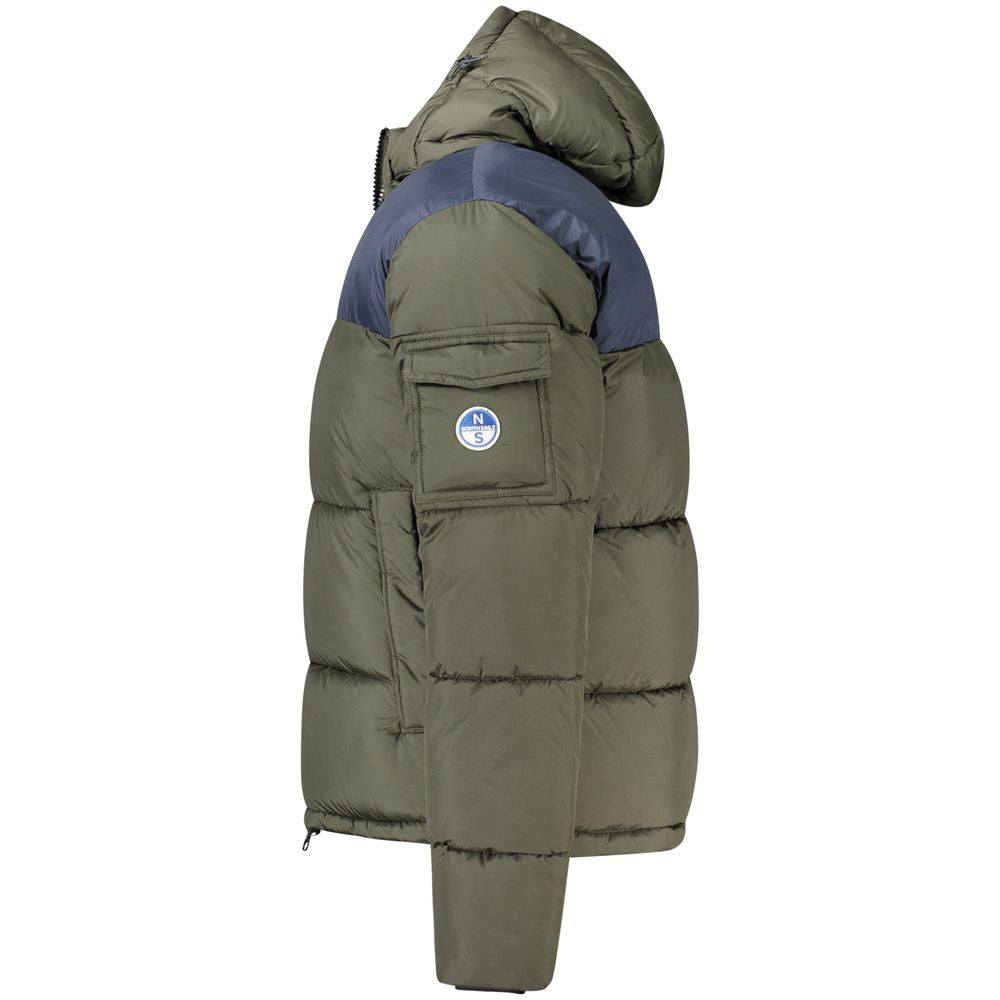 Green Polyester Men Jacket North Sails