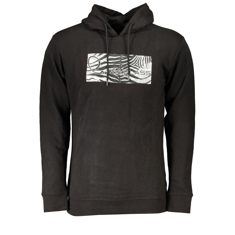 Black Cotton Men Sweater Cavalli Class