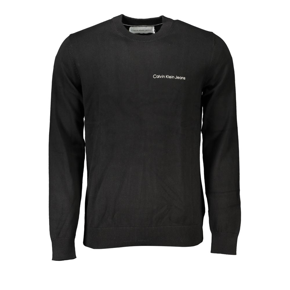 Sleek Long Sleeve Crew Neck Sweater with Logo Calvin Klein