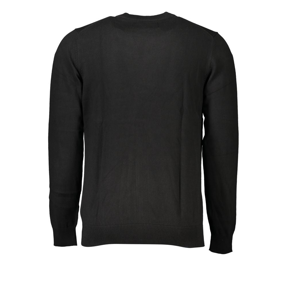 Sleek Long Sleeve Crew Neck Sweater with Logo Calvin Klein