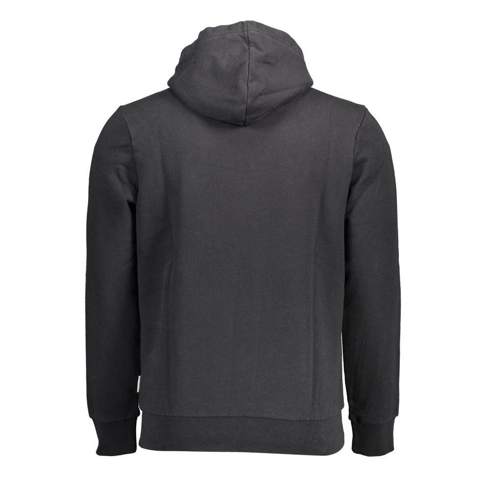 Black Cotton Men Hoodie Napapijri