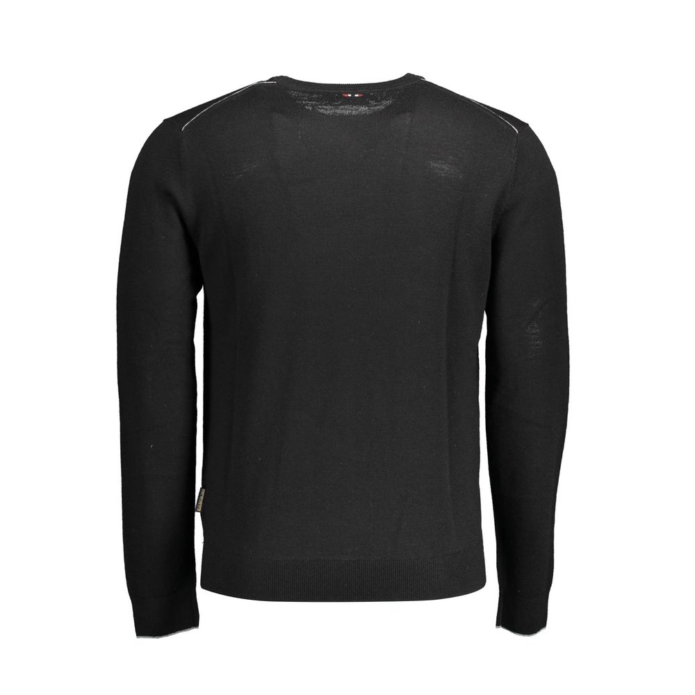 Black Wool Men Sweater Napapijri