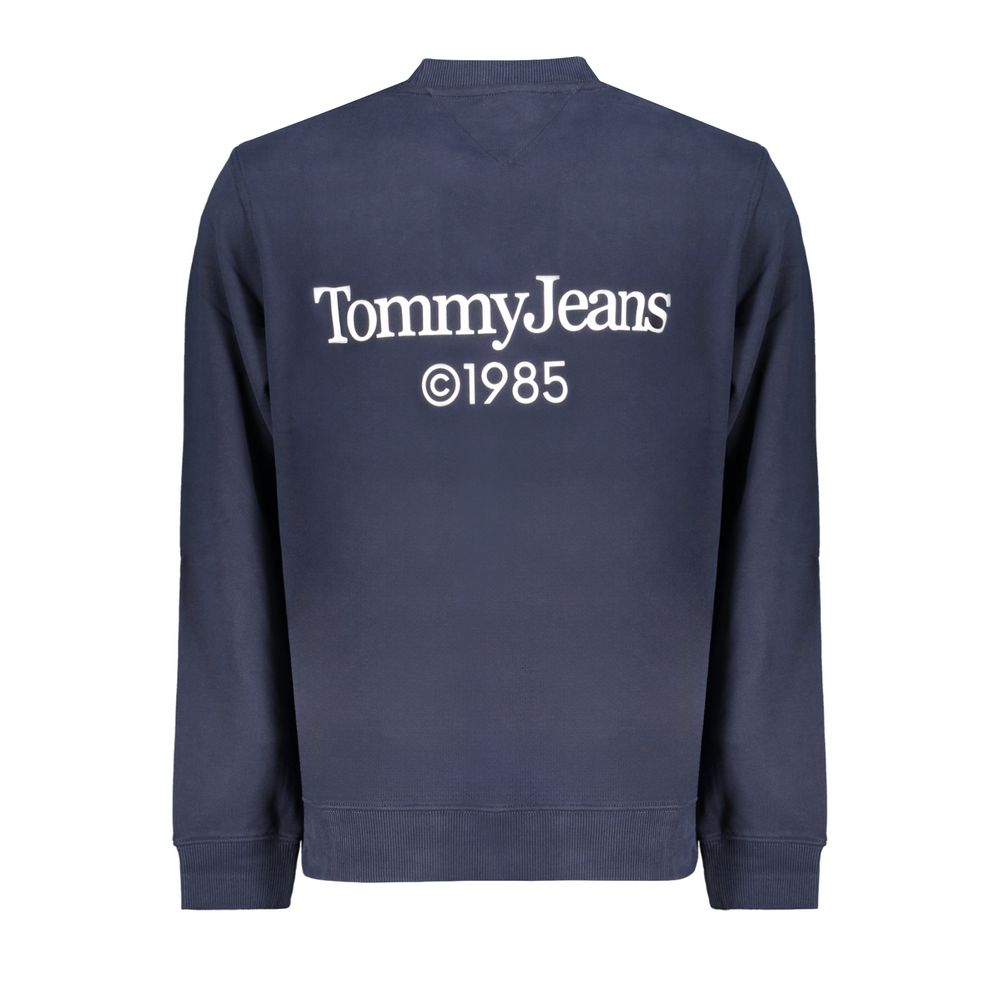 Blue Cotton Men Sweater Tommy Hilfiger