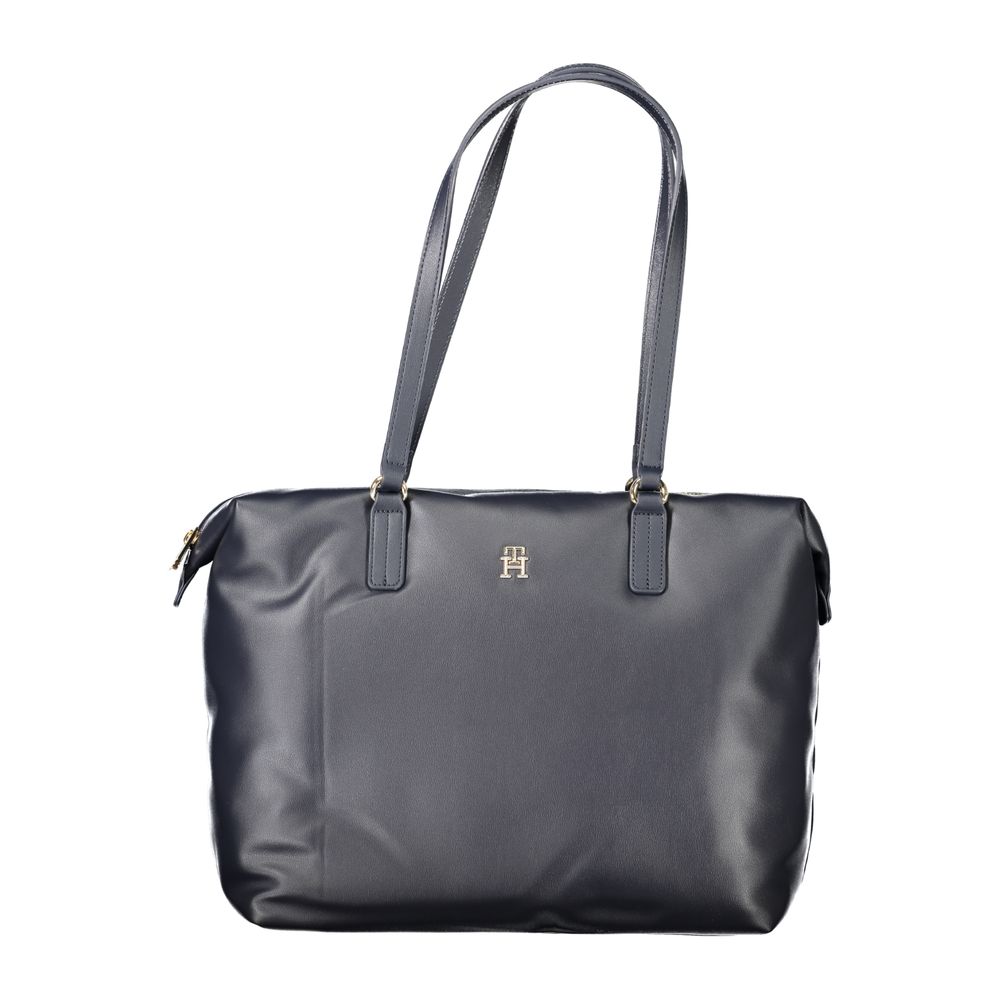 Blue Polyester Women Handbag Tommy Hilfiger