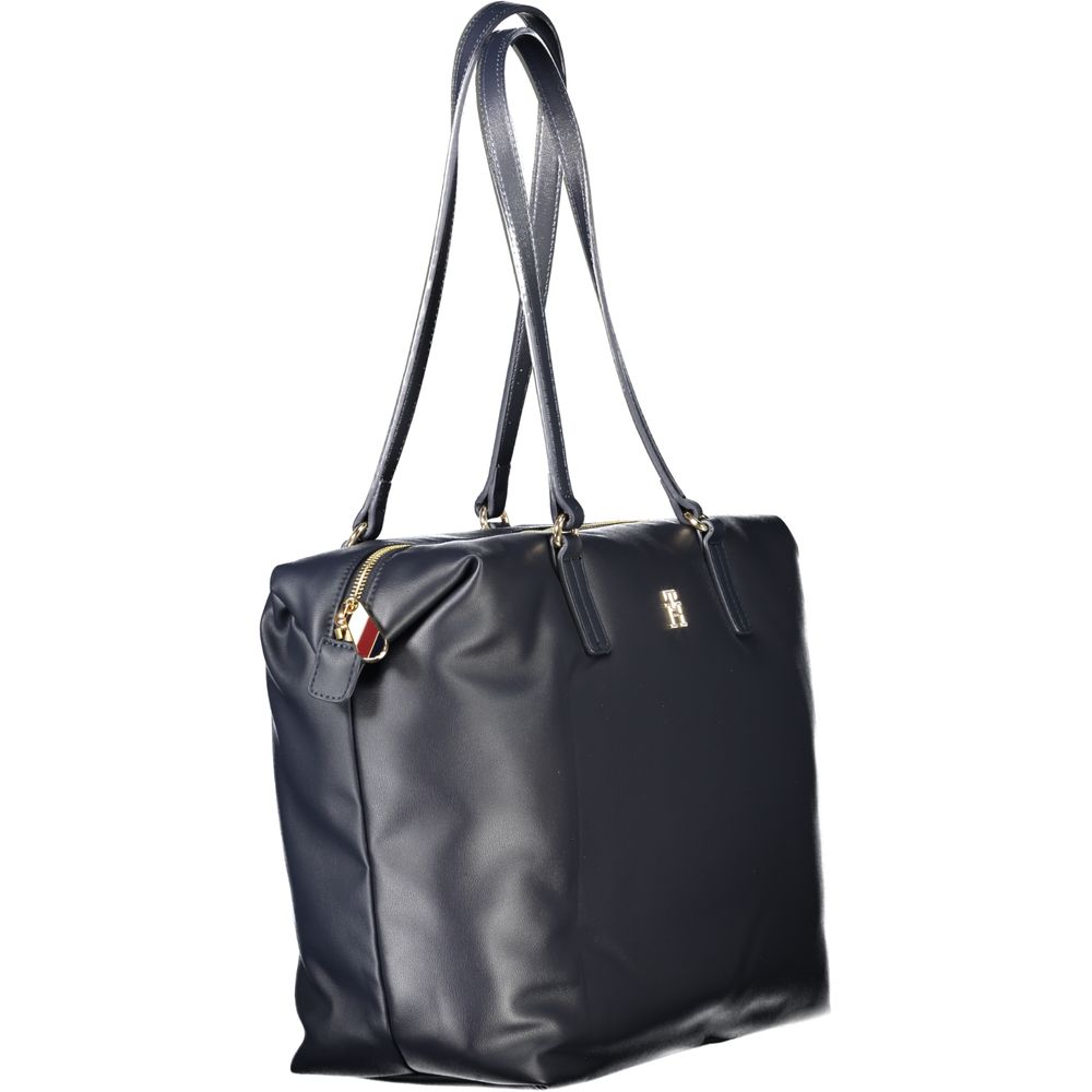 Blue Polyester Women Handbag Tommy Hilfiger