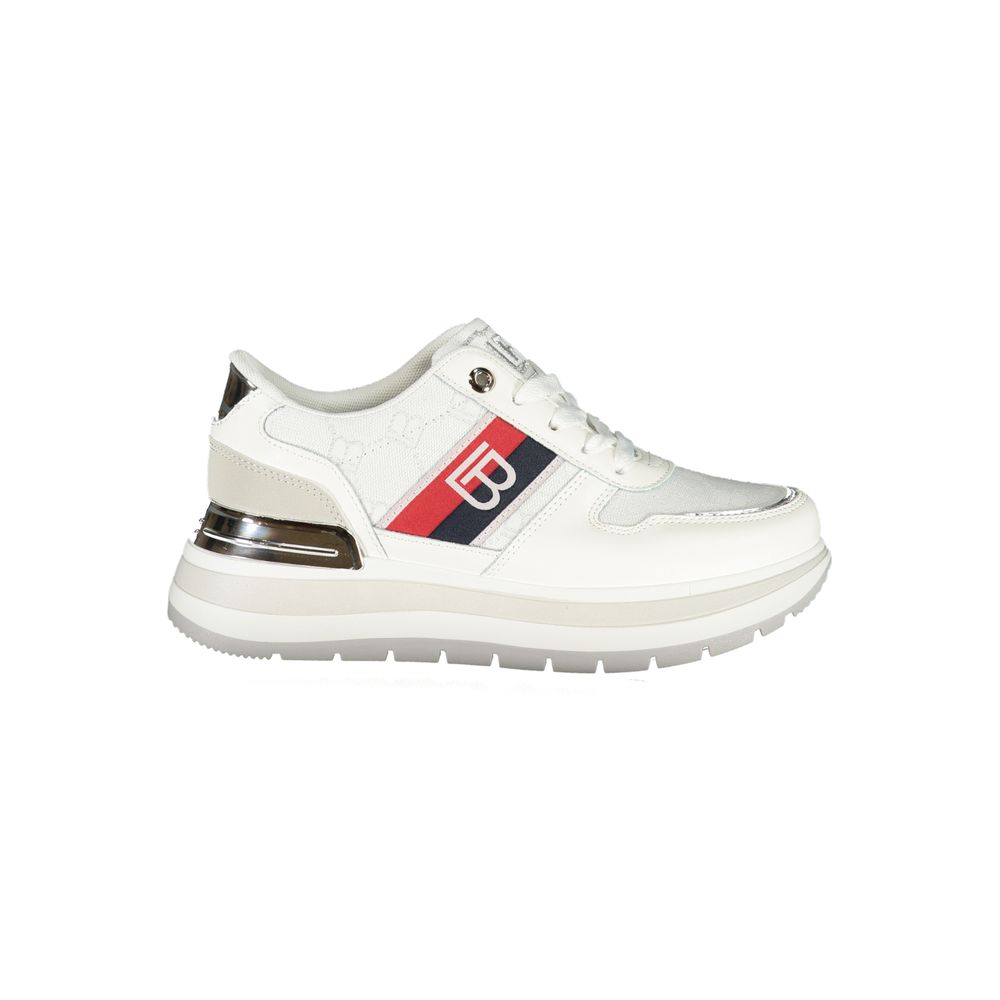 White Polyester Women Sneaker Laura Biagiotti