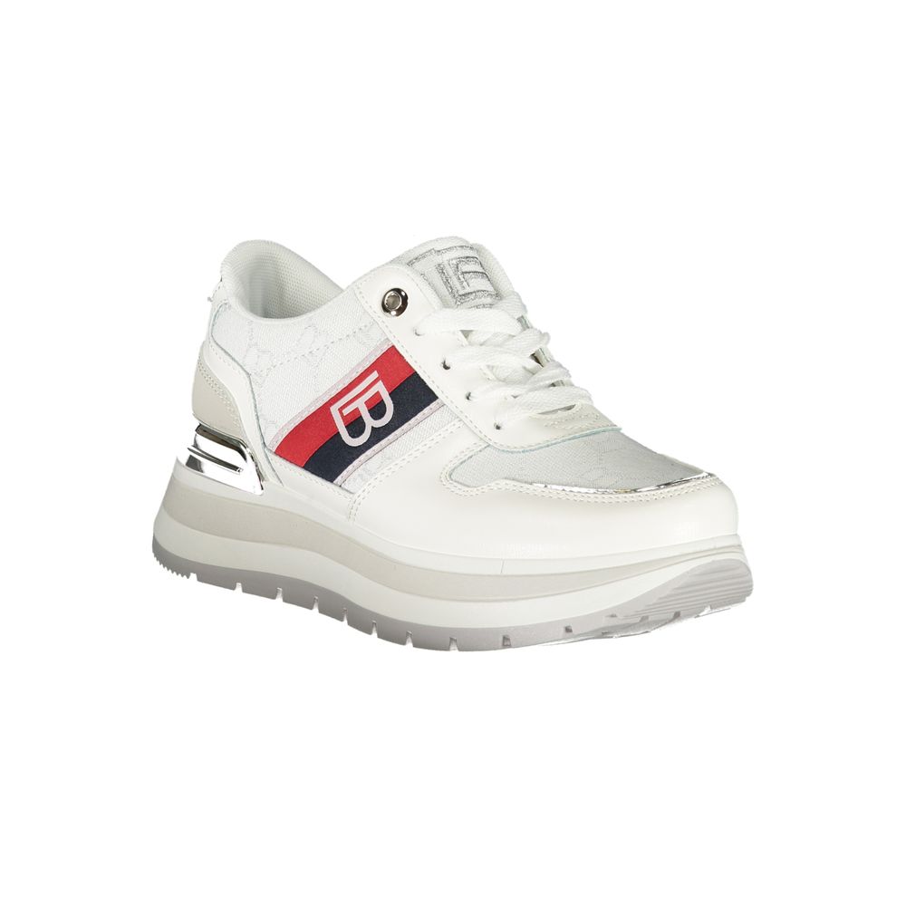 White Polyester Women Sneaker Laura Biagiotti