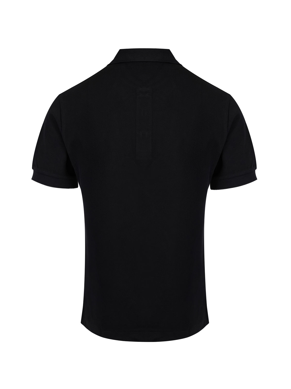 Black Cotton Collared Polo Shirt Burberry